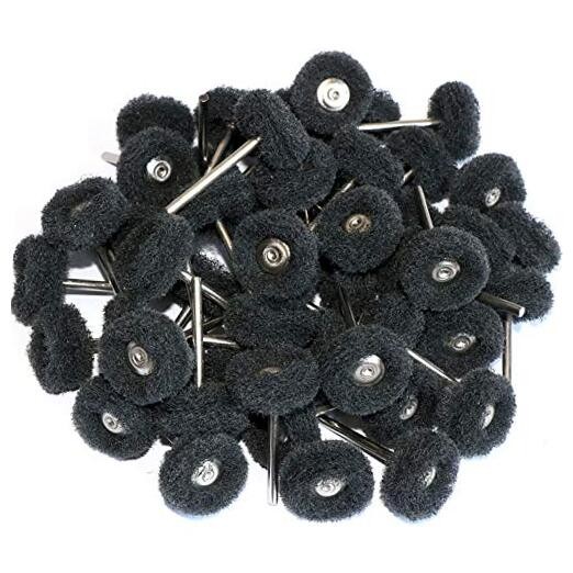 50pcs Abrasive Buffing Polishing Wheel Set for Rotary Tool grit 400 black 50pcs