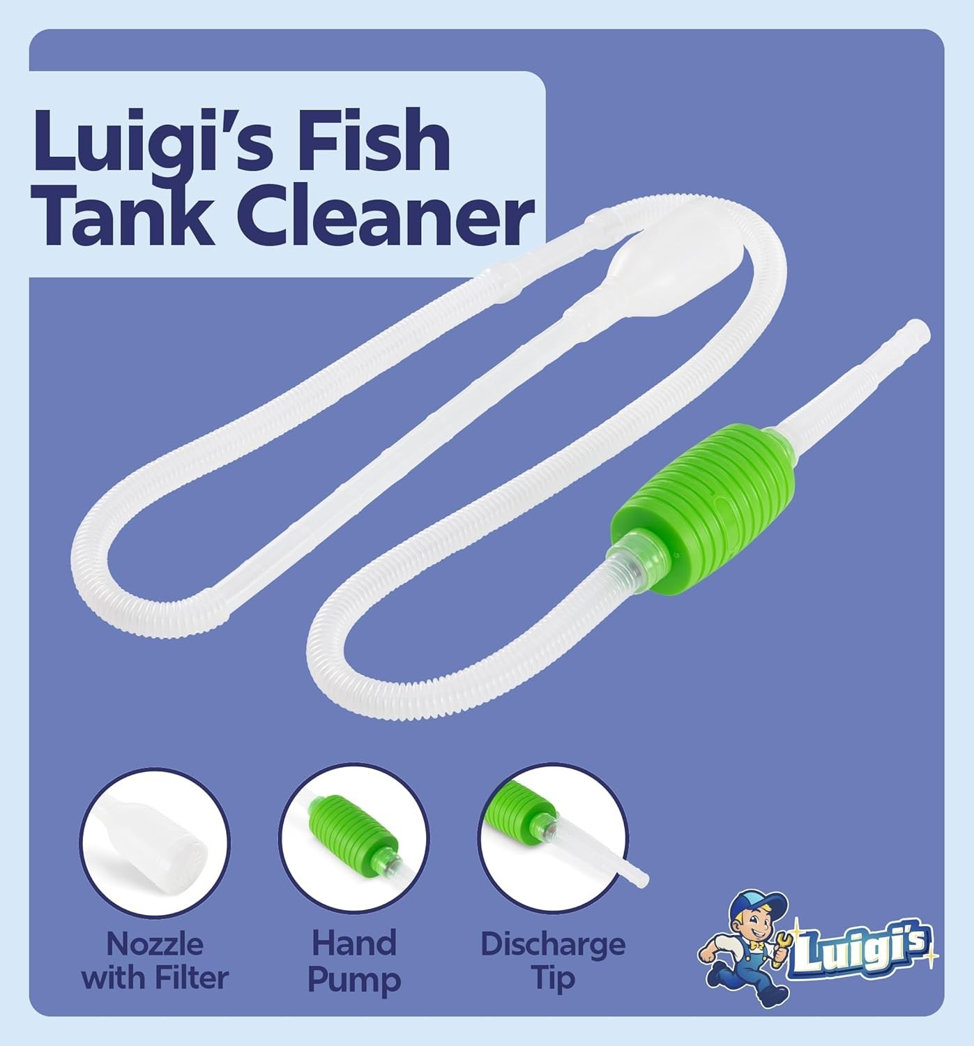 High-Value Fish Tank Hand Siphon - Hassle-Free Cleaning & Maintenance Tool