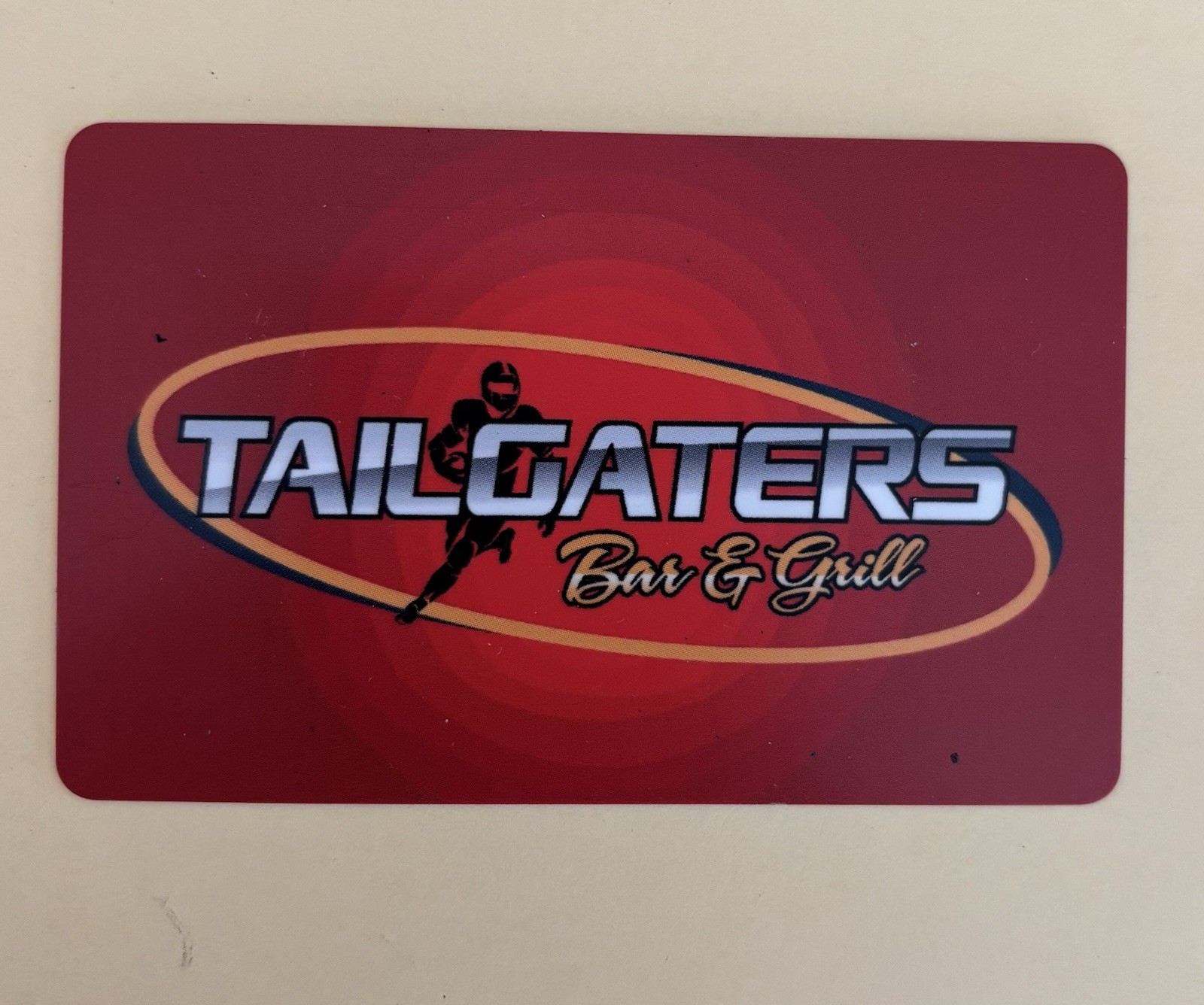 Tailgater Bar & Grill $25  Gift Card, Physical Card READ