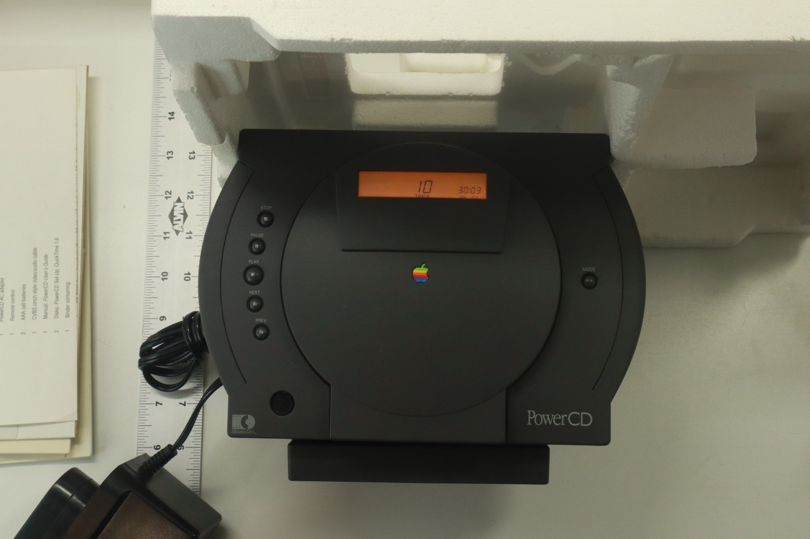 Apple PowerCD / Power CD Player, with Box (Read Description)