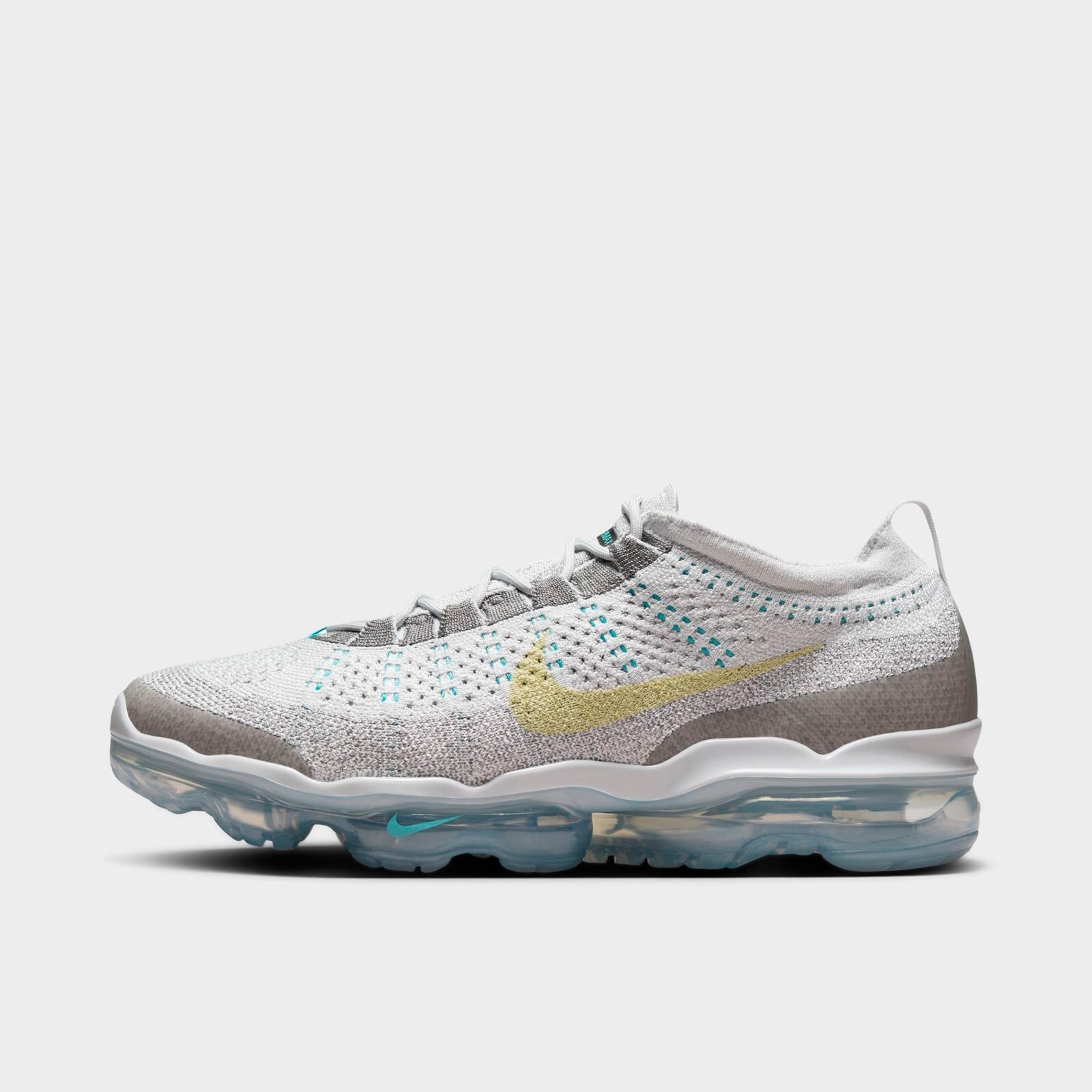 Nike Air Vapormax 2023 Flyknit Running Shoes Grey / Life Lime Sz 9.5 DV1678 011