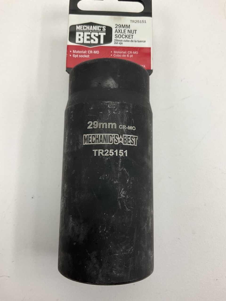 Mechanics Best TR25151 1/2 Inch Drive 29mm Axle Nut Socket