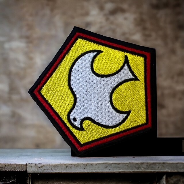 Peacemaker Symbol Embroidery  Patch Multi Sizes 3.36" X 3.66" - 10" W X 9.19" H