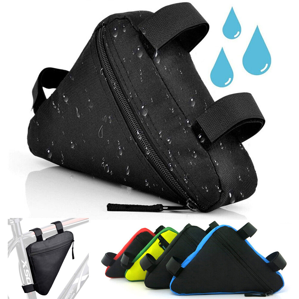 Bike Bicycle Frame Storage Bag Waterproof Triangle Pouch Cycling Phone Tool Pack