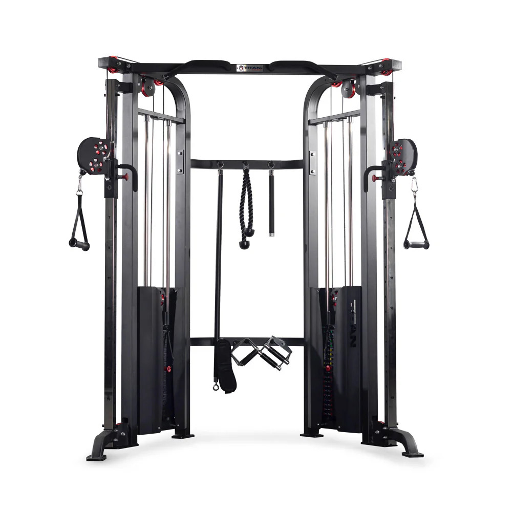 Titan Fitness Functional Trainer, Cable Crossover Machine, 200 LB Double Stack