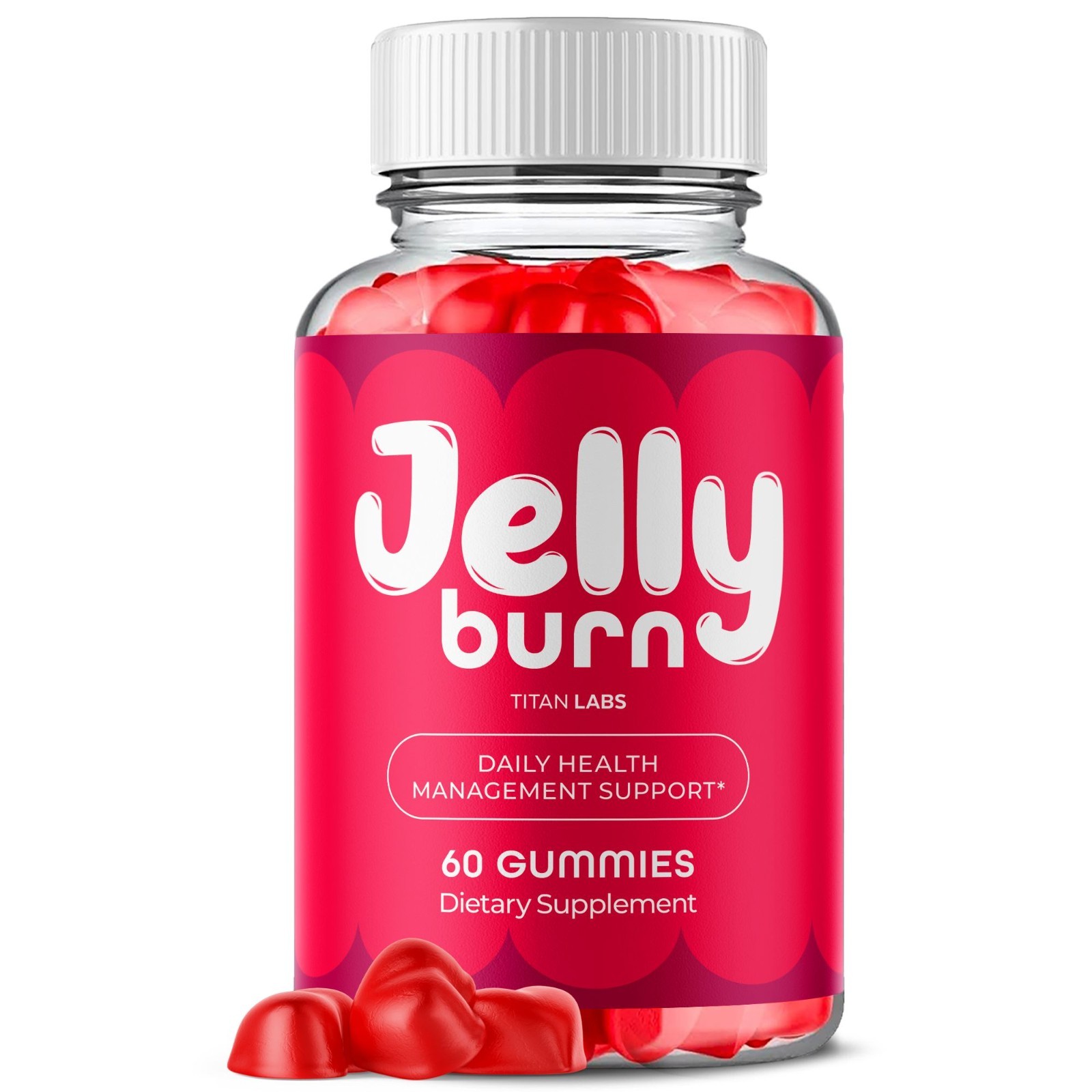 (1 Pack) Jelly Burn ACV Gummys 1000MG JellyBurn Vitamin Supplement 60 Gummies