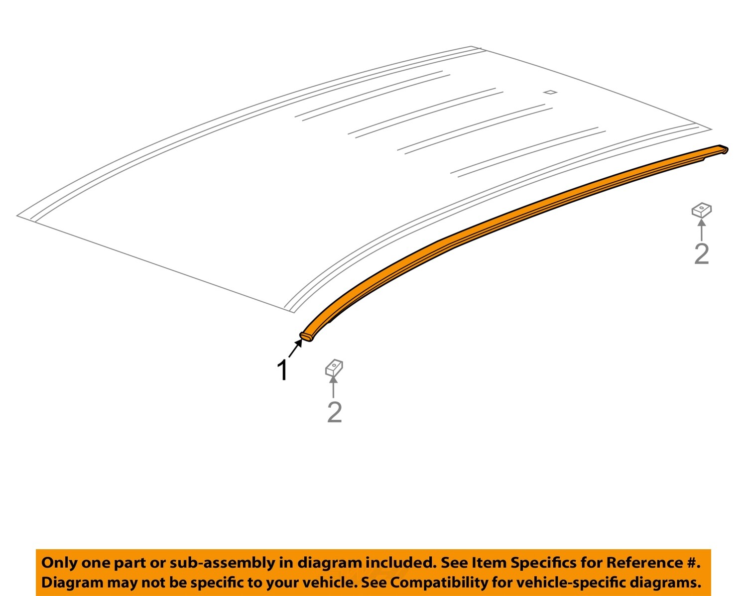 GM OEM 15-22 Trax Roof Exterior Trim-Drip Molding 42577930