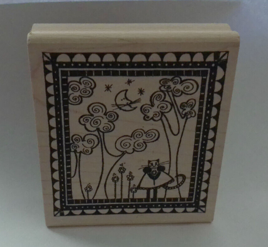 BRAND NEW CONNIE CARROLL-KENNEDY AMERICAN ART WOOD MOUNTED RUBBER STAMP