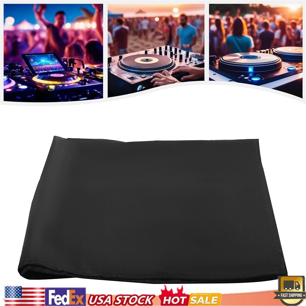 DJ Black Portable Oxford Cloth Scrim DJ Display Stand Facade Booth Event Cover