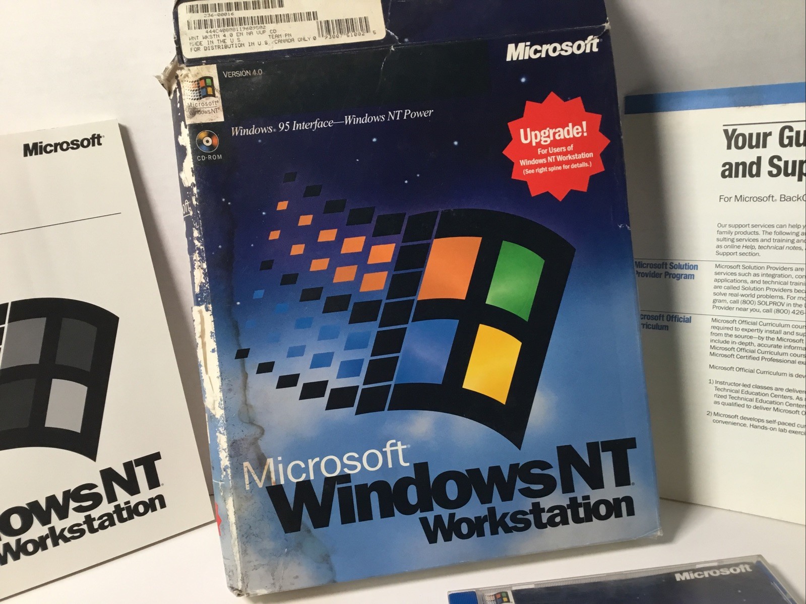 Microsoft Windows NT Upgrade Cd ROM And Key.