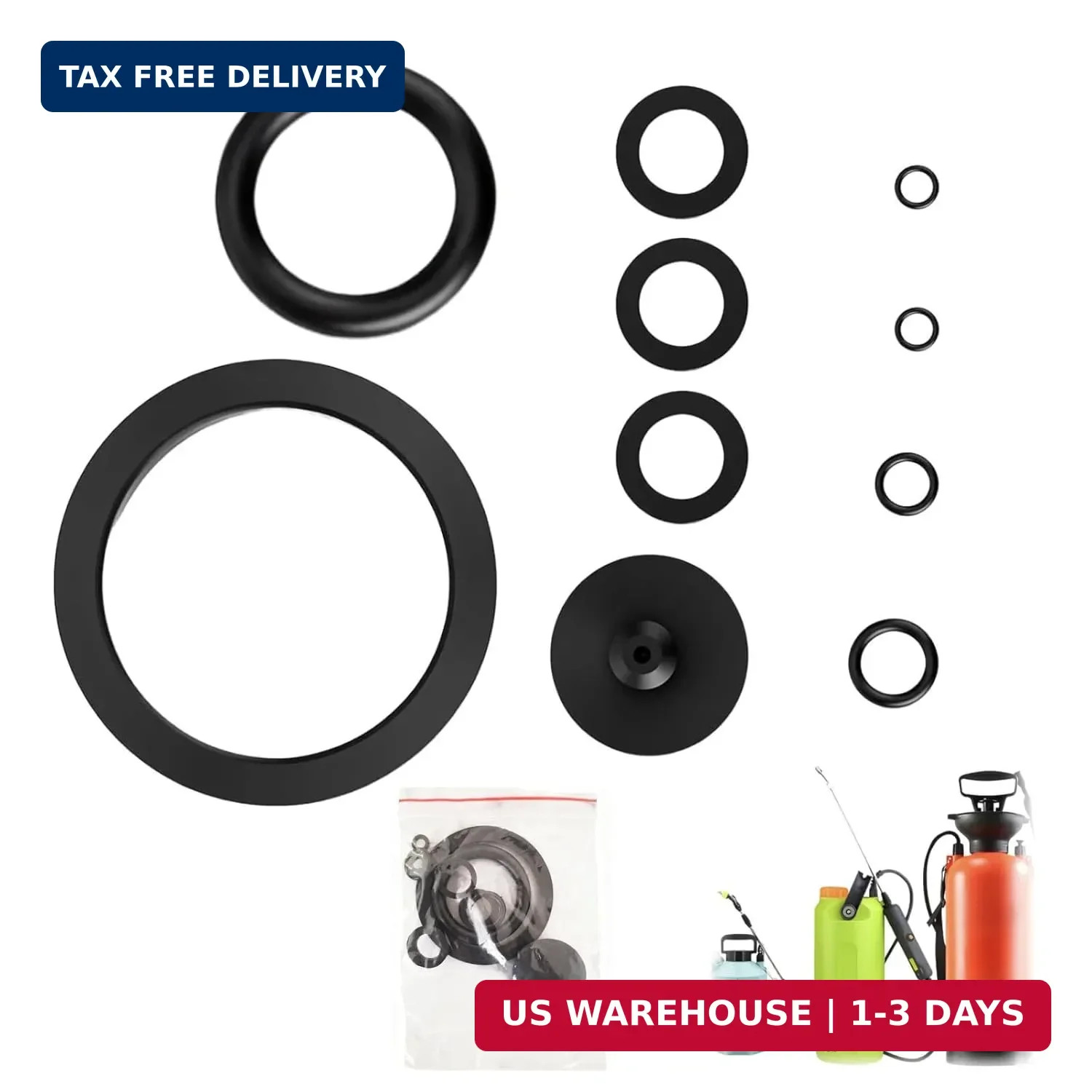 10Pcs Sprayer Seal Rings，Pump Sprayer Replacement Parts ，Sprayer Seal Rubber Gas