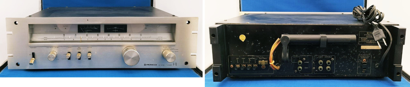 Pioneer F-73 Vintage Stereo Tuner AM/FM Confirm electricity junk From Japan