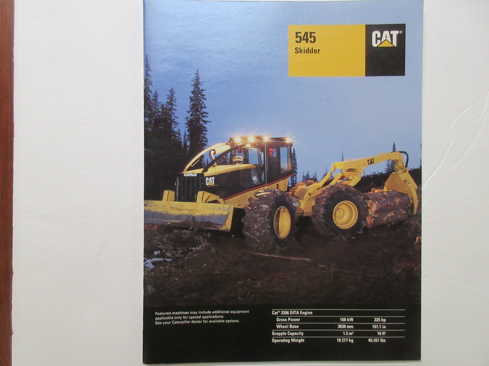 Caterpillar 545 Skidder Brochure 20 Page