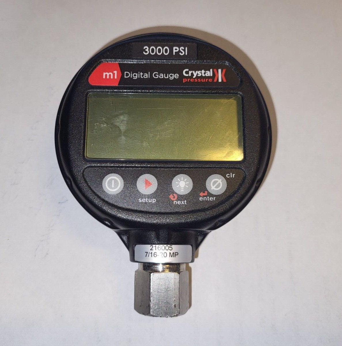 Ametek m1 Digital Gauge Crystal Pressure 3000 PSI