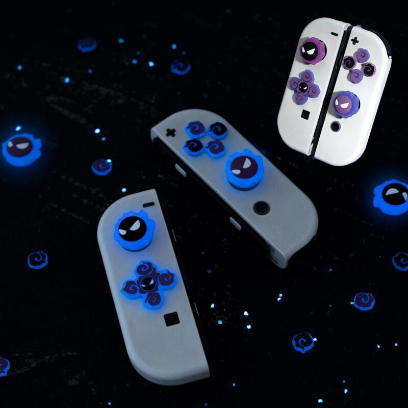 Luminous Devil D-Pad & Button Cap for Nintendo Switch / OLED Joy-con Cover Set