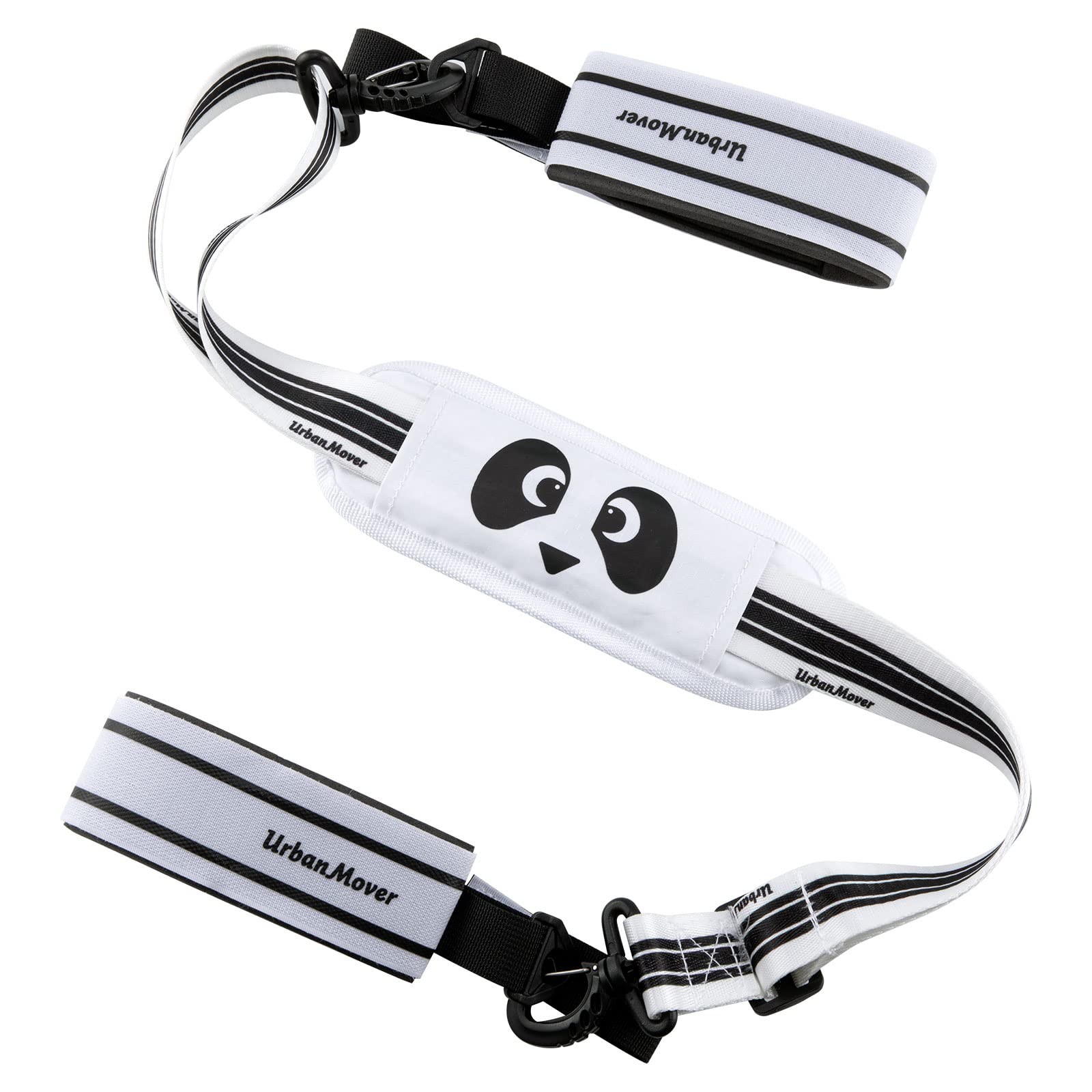 UrbanMover Ski Strap and Pole Carriers Black Panda for Men 51",
