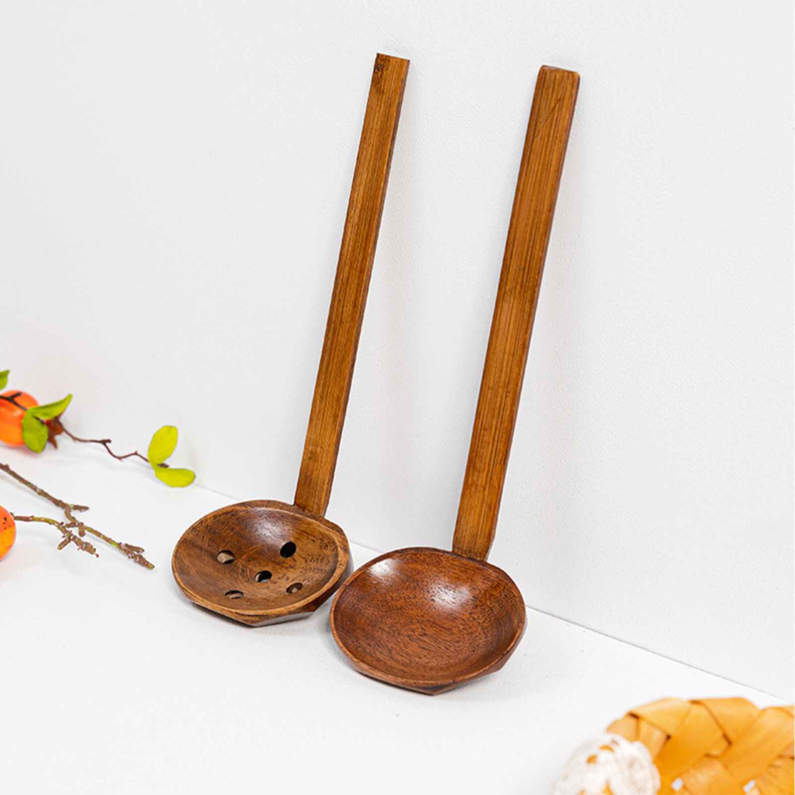 Japanese Wooden Soup Long Handle For Ramen Soups Household Tasting High Grade