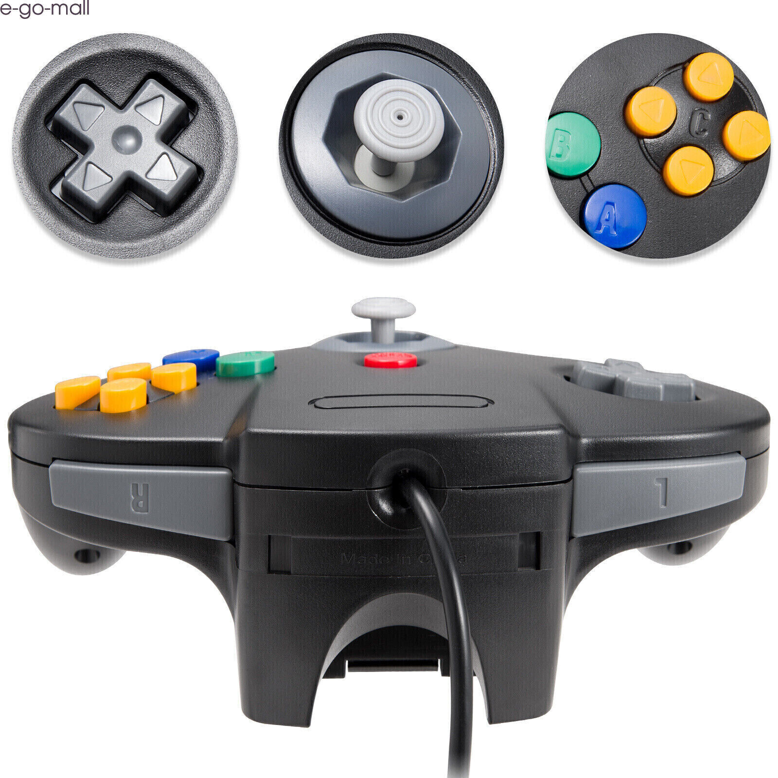 Classic N64 Replacement Controller Wired N64 Upgraded Joystick for N64 Console