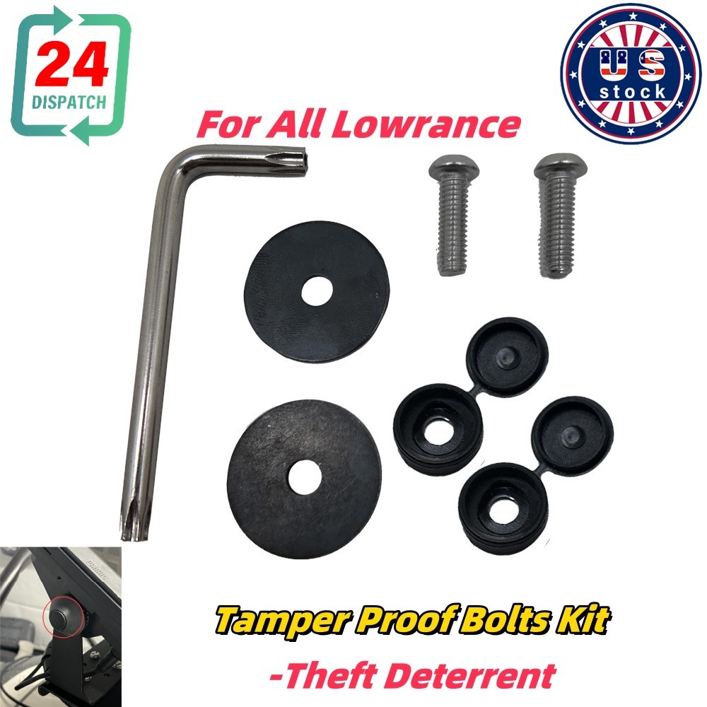 1SET For All Lowrance Tamper Proof Gimbal Mounting Bolts Kit-Theft Deterrent