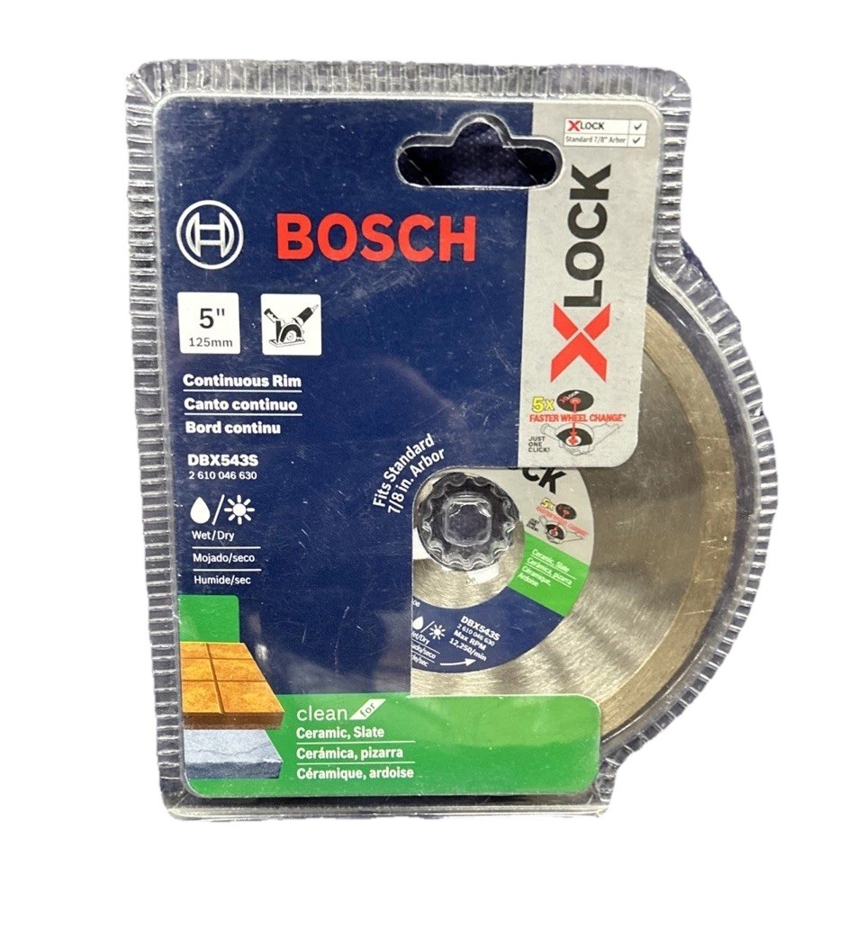 Bosch 5” X-LOCK Diamond Blade Concrete Masonry Cutting Disc NOS