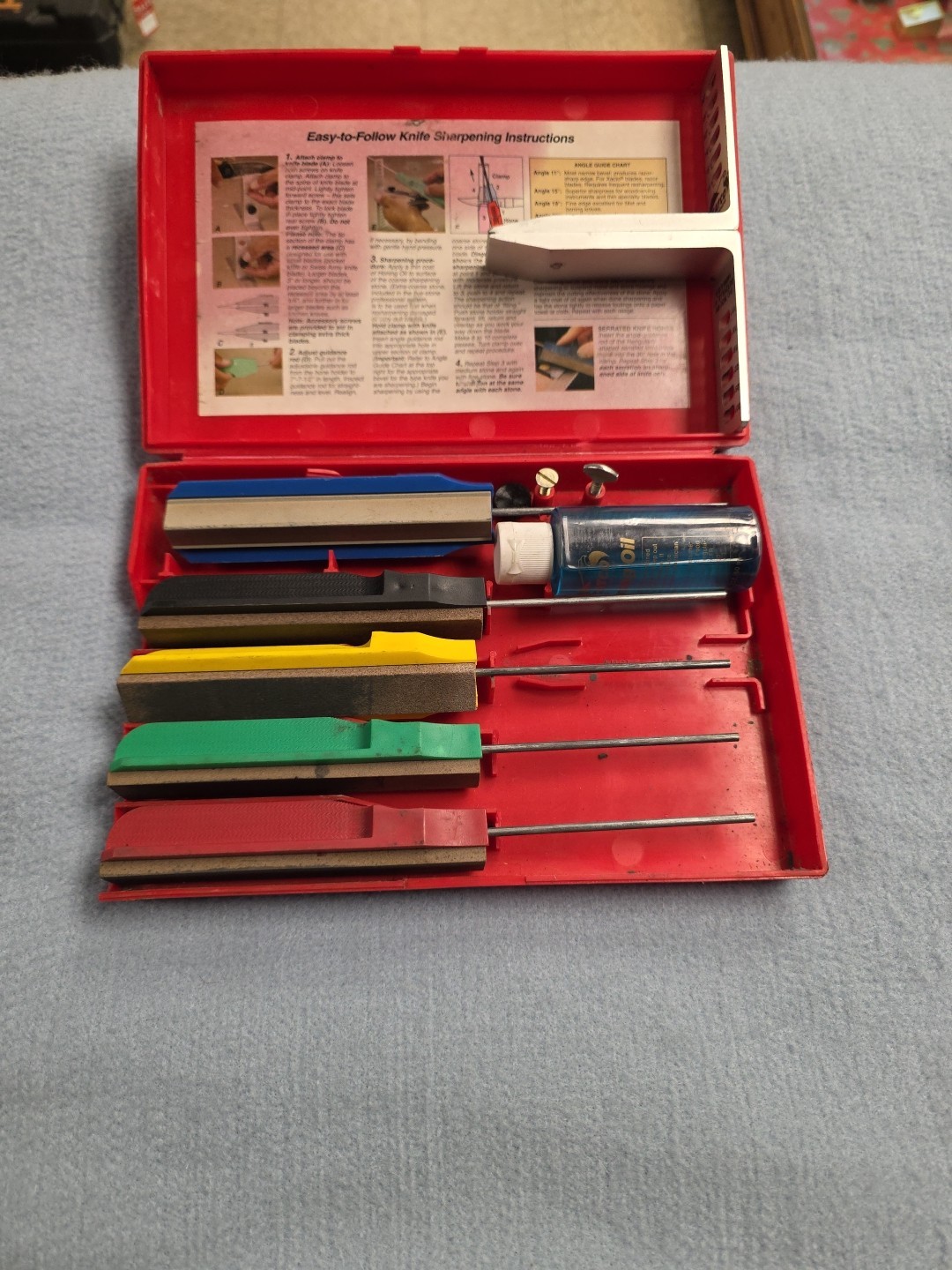 Gatco Edgemate Professional Knife Sharpening System Red Case