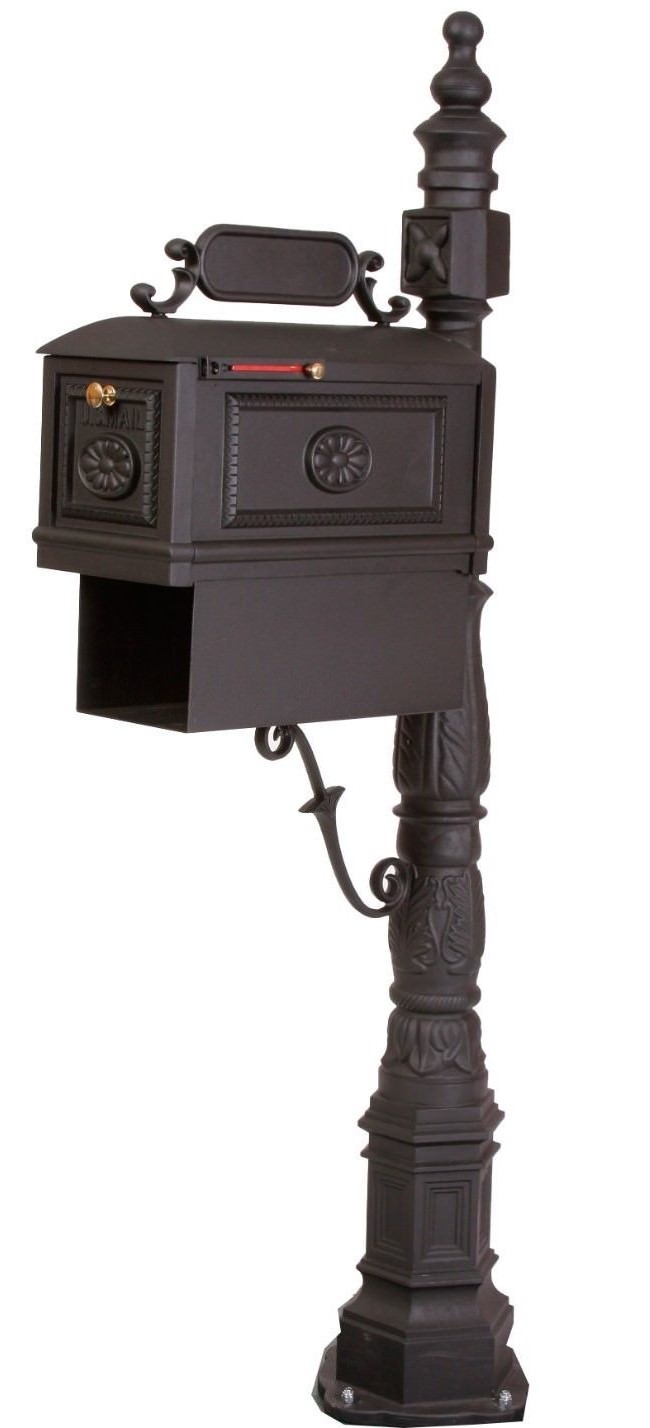 Better Box Mailbox with Paper Box - Black - Decorative Cast Aluminum Mailboxes