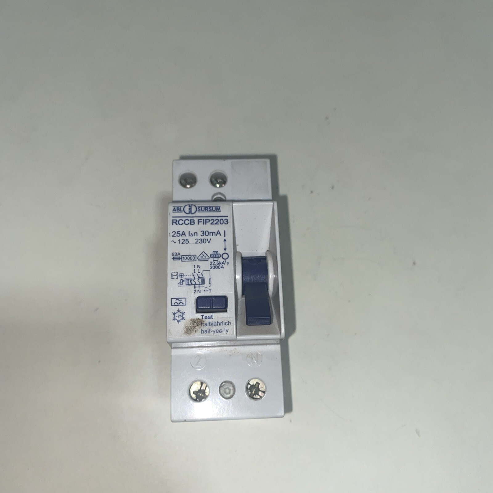ABL SURSUM RCCB FIP2203 CIRCUIT BREAKER SWITCH