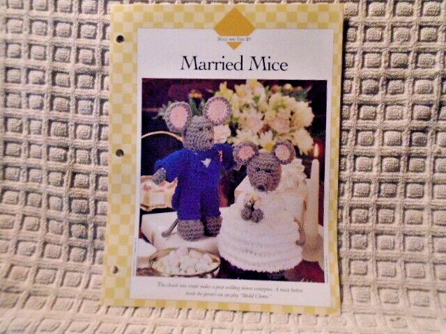 Married Mice Stuffed animal toy VANNA'S CROCHET PATTERN INSTRUCTIONS