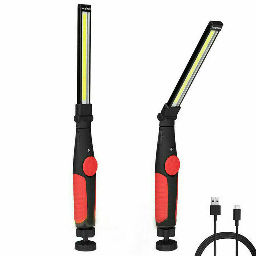 Rechargeable LED USB Slim Work Light Mechanic Flashlight Lamp Bar Camping Torch