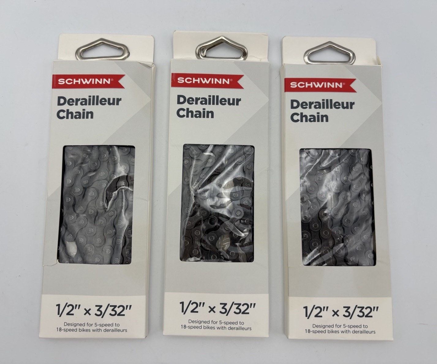 LOT OF 3 Bike Chain 1/2" X 3/32" Derailleur Chain 112 Total Links SW75248A
