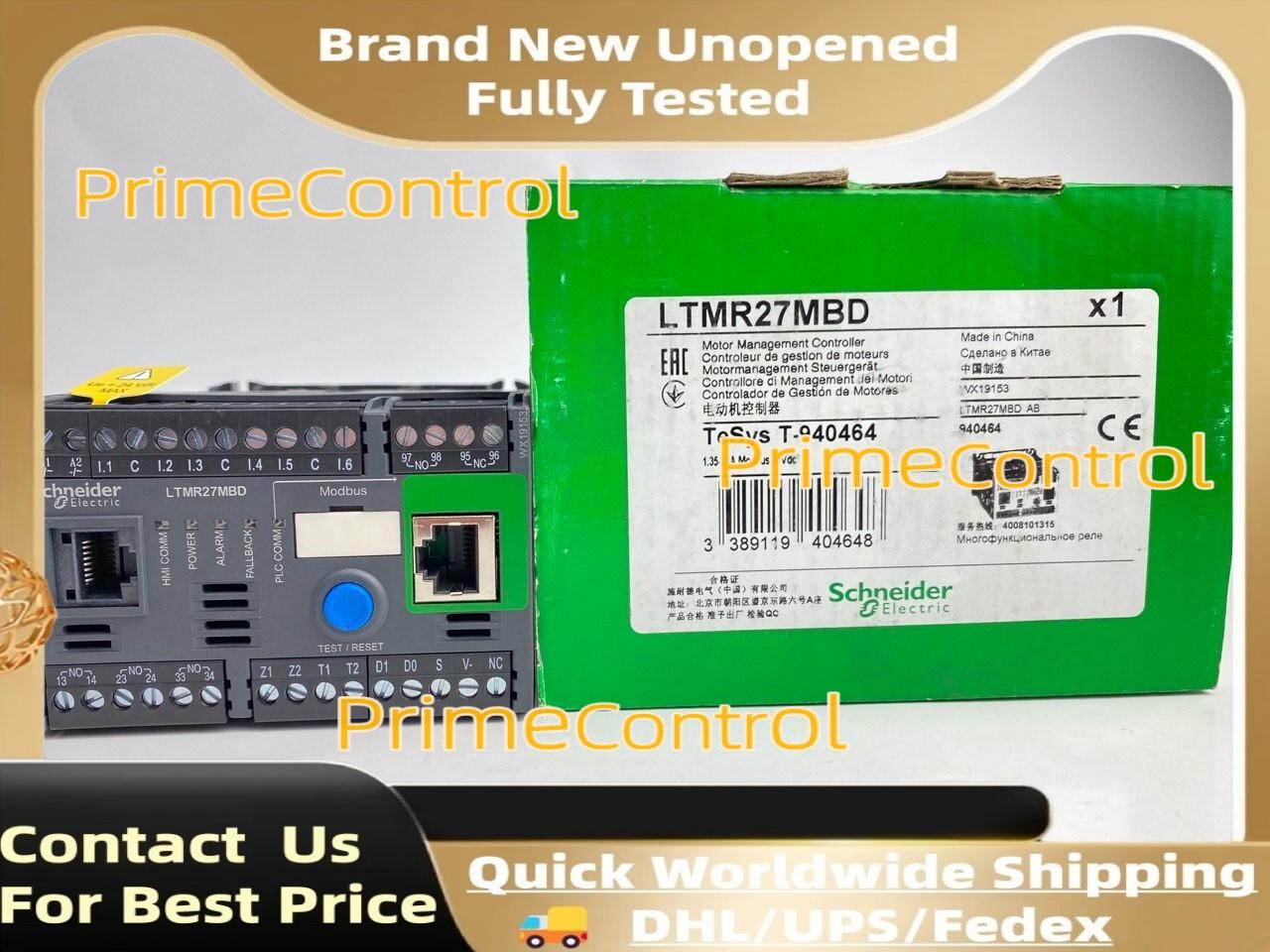 Schneider LTMR27MBD motor controller LTMR TeSys T 24V DC 27A for Modbus