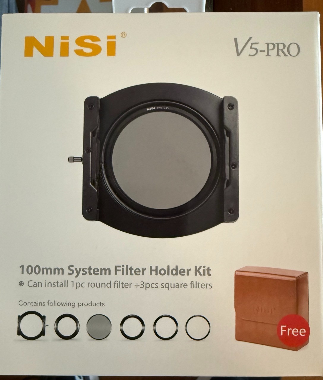 NiSi V5 PRO 100mm (4x4") System Filter Holder Kit including CPL Polarizer Filter
