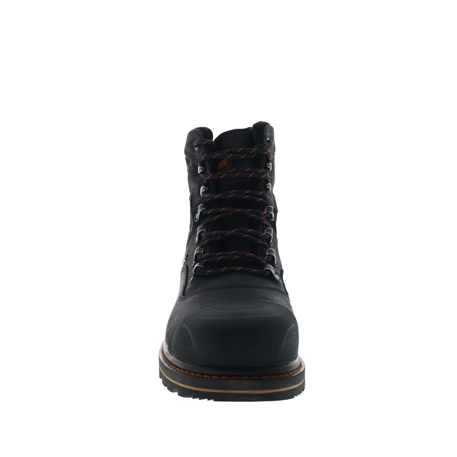 Hoss Range 60108 Mens Black Wide Leather Lace Up Work & Safety Boots