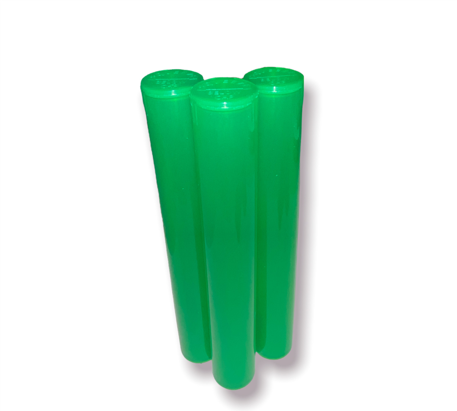 116mm Tubes -Trans Green- 1000 count , Squeeze Pop Tops, BPA-Free- USA Made