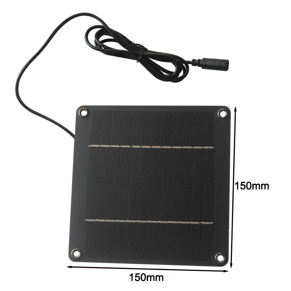 Efficient 4W 12V Solar Panel Compatible with For Garden Lights and Security