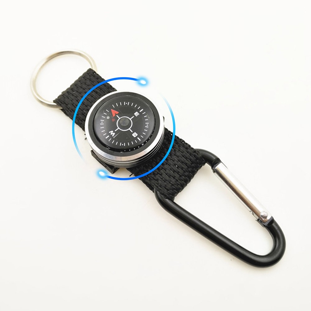 Mini Watch Strap Button Compass for Outdoor Hiking Camping Accessories Tool