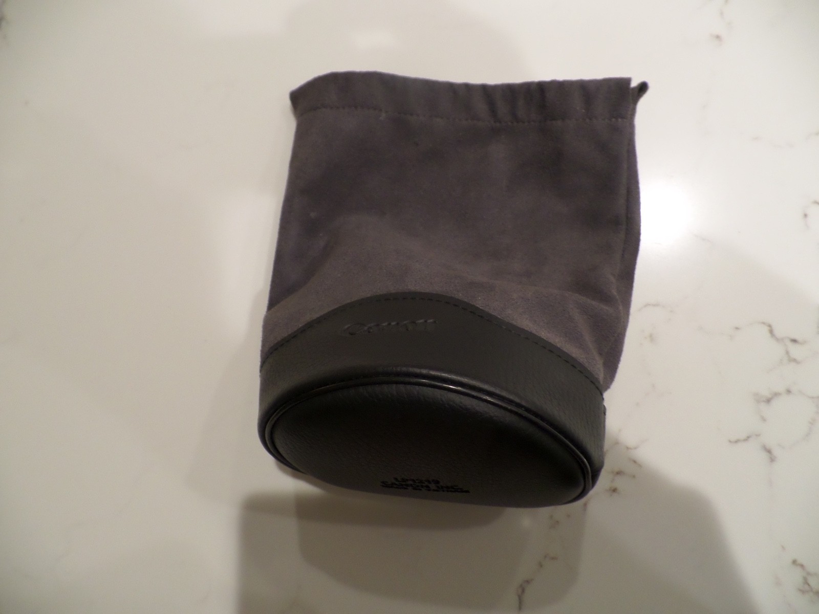 GENUINE CANON LP 1219 Lens Protective Case - Case Only - Grey Suede