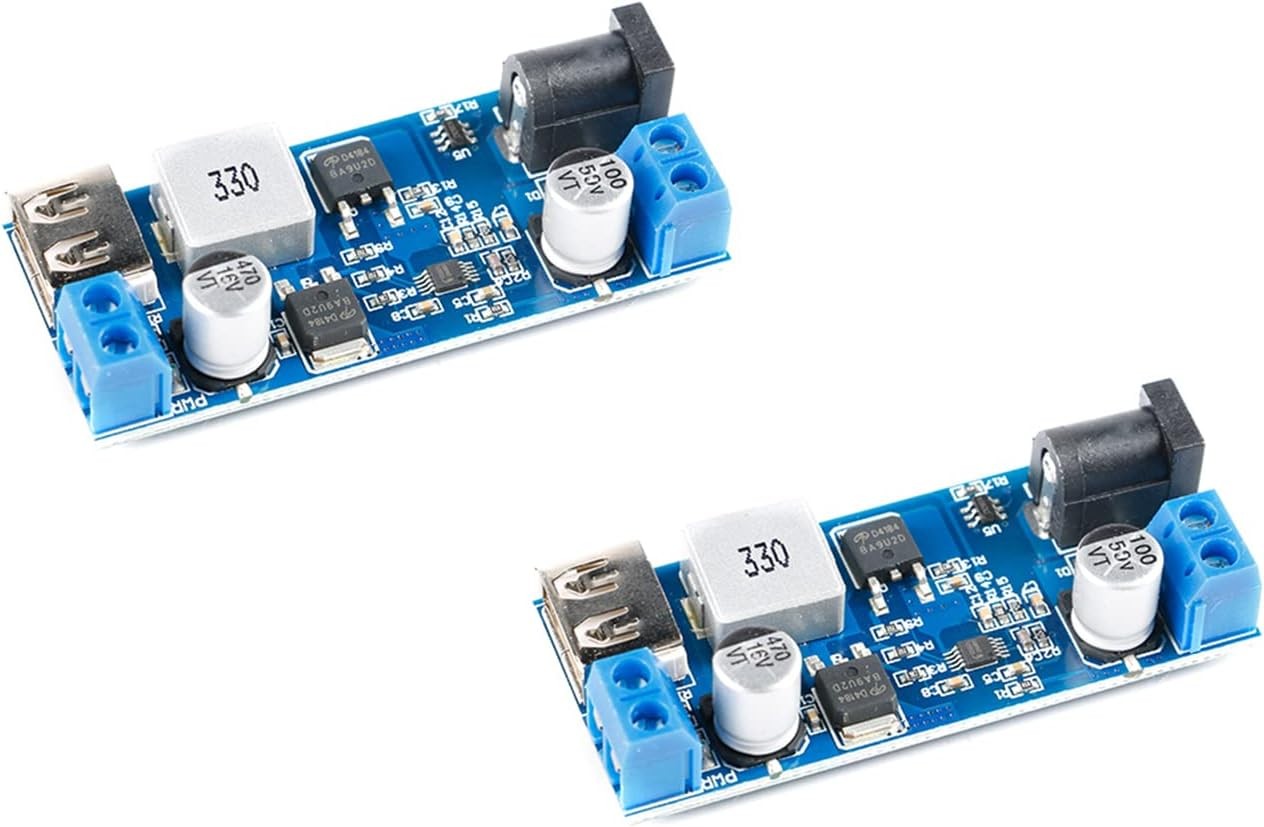 2Pcs XY-3606 DC-DC Buck Power Converter 9V-36V to 5V Step Down Voltage...