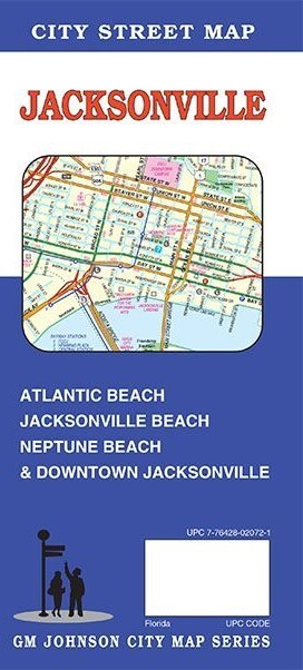 City Street Map of Jacksonville, Florida, by GMJ