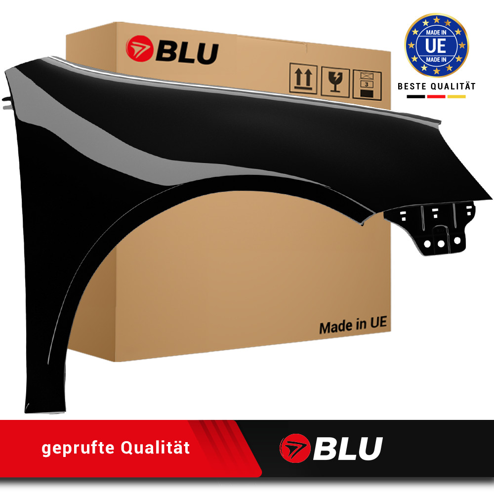 Fender For VW Golf V 5 L041 Right Black 03-09 Front Painted New Slant Hec