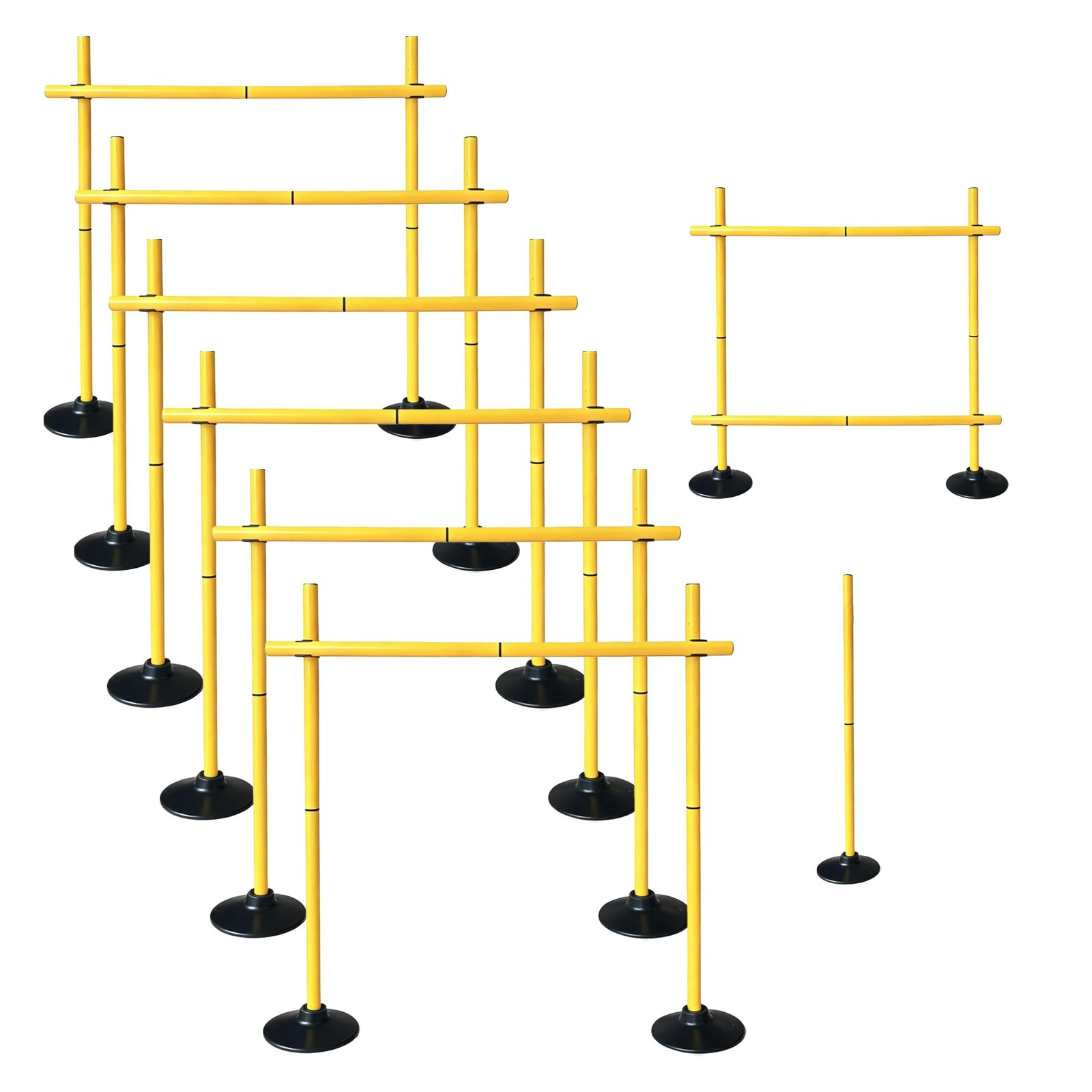 Voodans Adjustable Agility Hurdles, Soccer Training Poles, Dog Agility Jumps ...