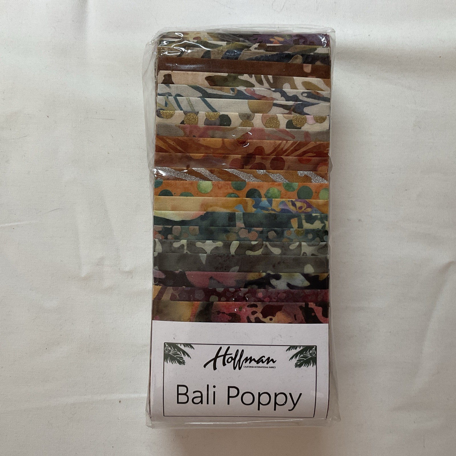 POPPY FIELD #2 Bali Poppy Mini Jelly Roll 2 1/2” x 44” 20 Different Pieces