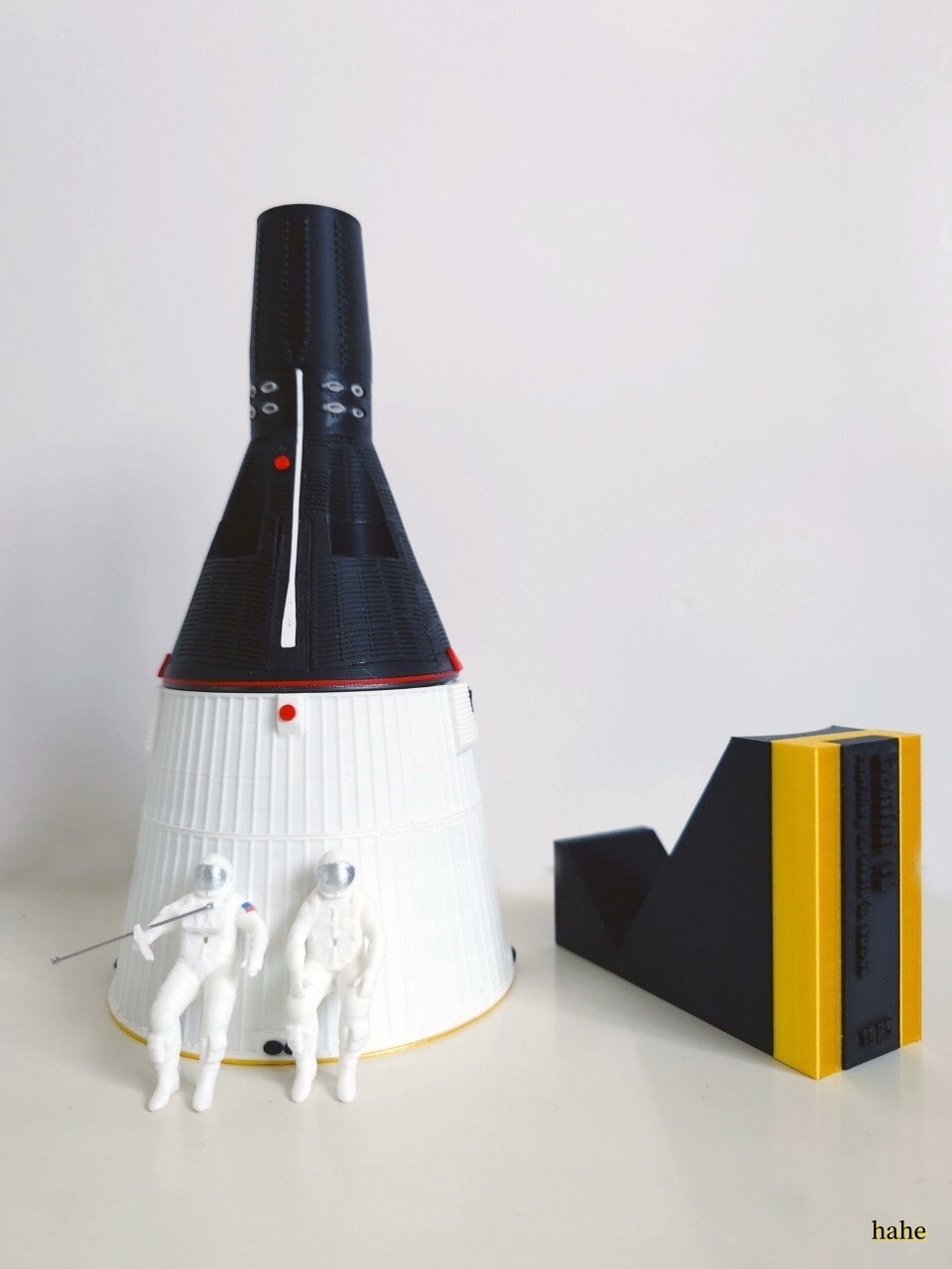 New 1/32 7.6'' High Gemini Manned Spacecraft 3D Printed Plastic Finished Model