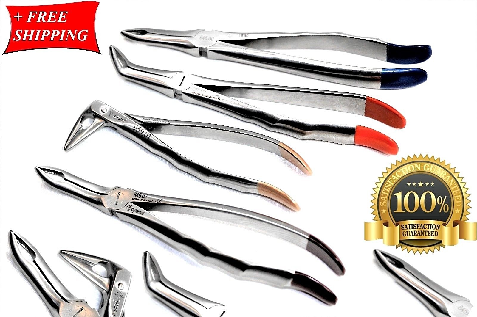 PREMIUM GERMAN DENTAL EXTRACTING FORCEPS ROOT TIP TC BEAK SERRATED ORTHODONTIC