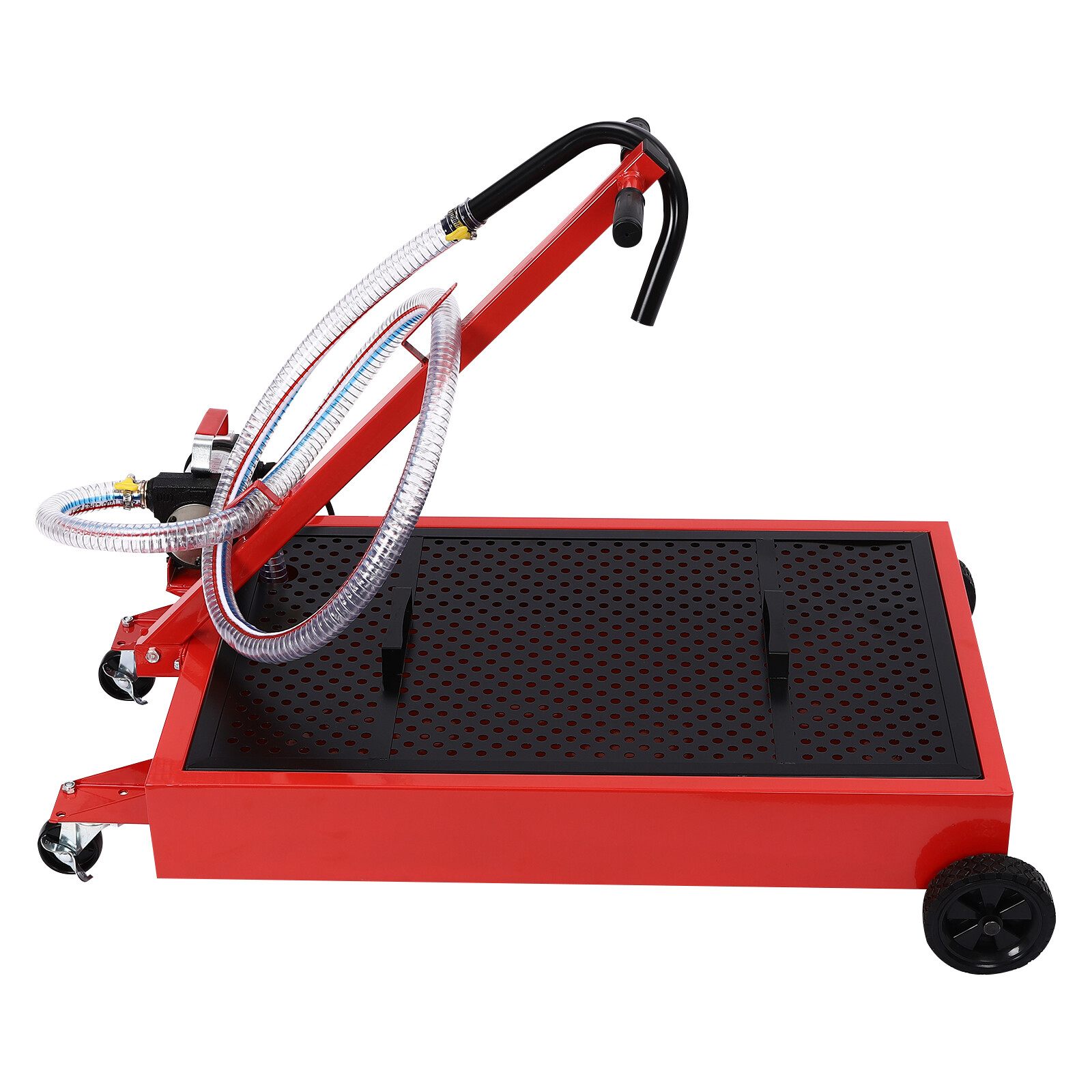 17Gallon Portable Oil Drain with Pump Truck Oil Drain Low Profile Oil Change Pan