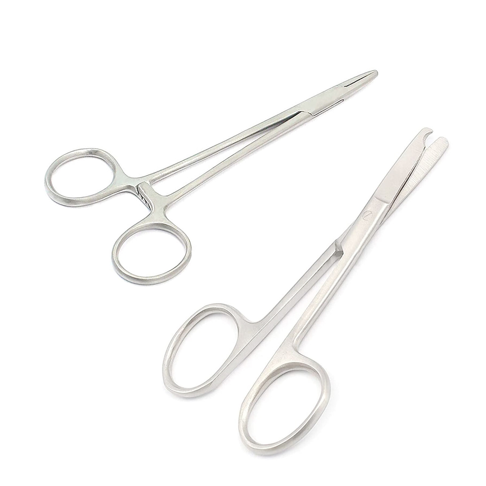 2 Pieces Mayo Hegar Needle Holder 5" + Stitch Scissors Surgical Dental Instrum