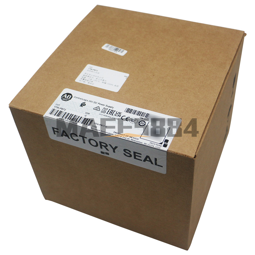 Allen Bradley 1756-PB72 ControlLogix 24V DC Power Supply Factory Sealed