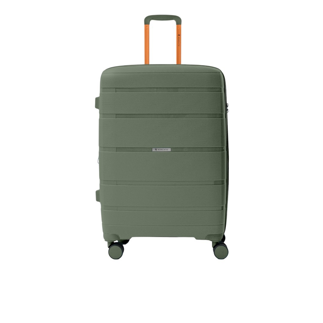 Large R RONCATO Hard Trolley Size L, Made of Polypropylene, With Zi...