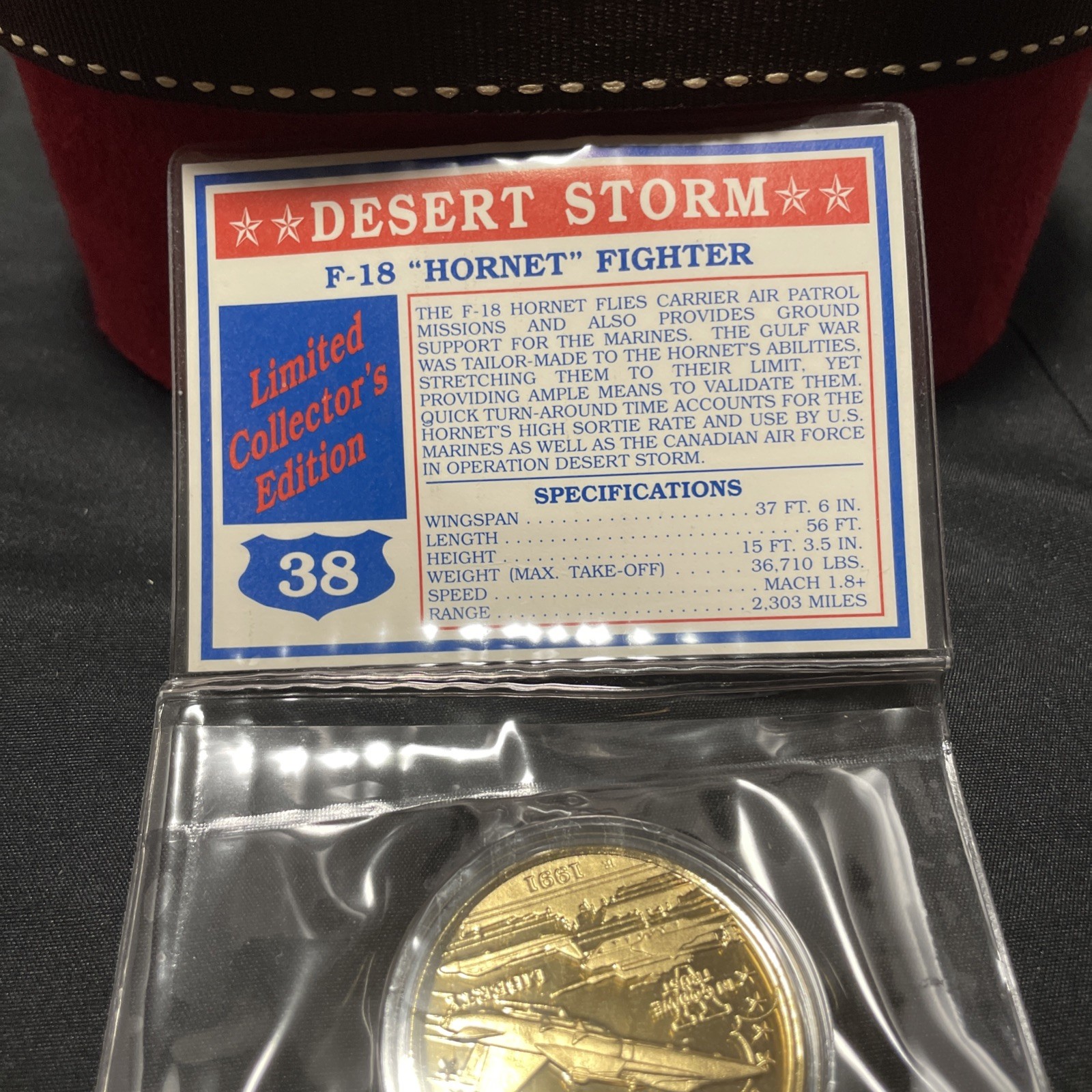 F-18 “ Hornet” Fighter, Souvenir Coin