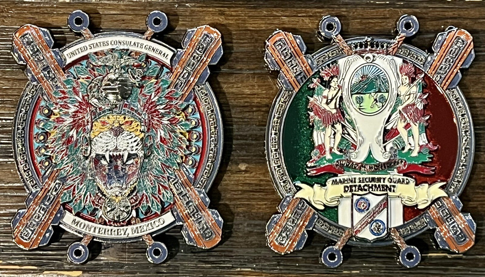 USMC MSG Marine Security Guard Detachment Monterrey, Mexico Challenge Coin